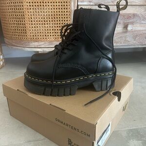 Dr. Martens Black Platform Audrick Boots